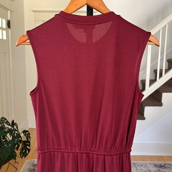 DYNAMITE Sleeveless Crew Neck Dress Maroon XS - Picture 10 of 12